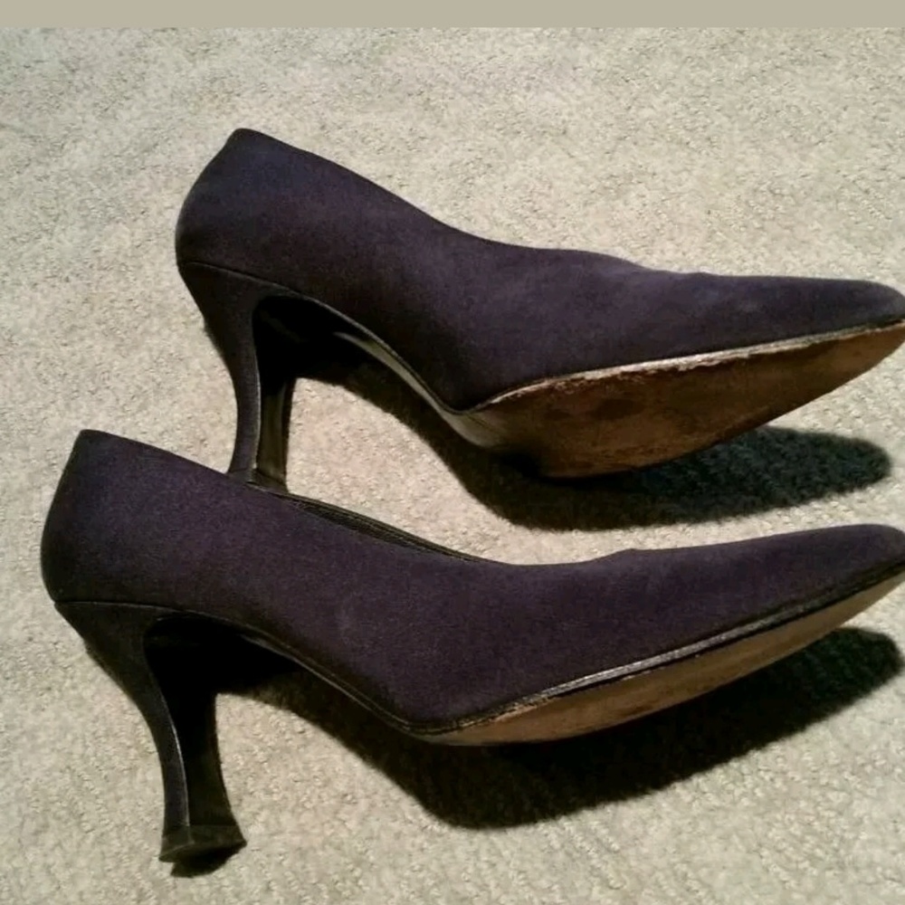 Black Pumps Heels 3" High Heel Silk Shoe